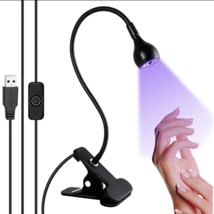 Lámpara Uv Led Cuello De Cisne Para Uñas Usb Con Clip Gel 5w