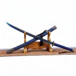 Espada China Xiuchun Dao de Acero de Resorte de Alto Rendimiento - Coleccionable Sin Filo con Vaina Azul